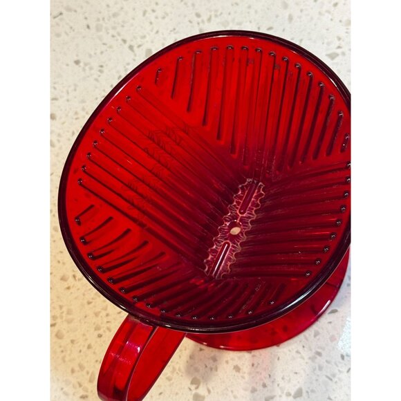 MELITTA Signiture 1-cup pour over tritan translucent cup red coffee tea espresso - Picture 4 of 6